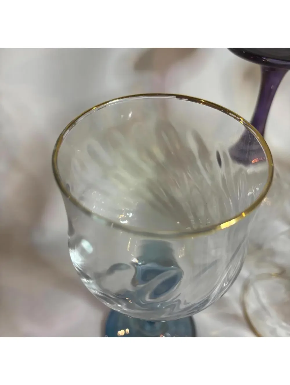 Multicolor Stemmed Glasses - set of six